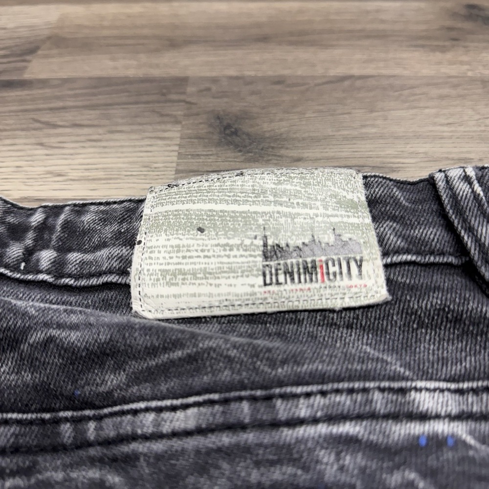 Denim I City Jeans Mens Size 34x30 Distressed Paint Splatter Cargo Jeans - Picture 9 of 13